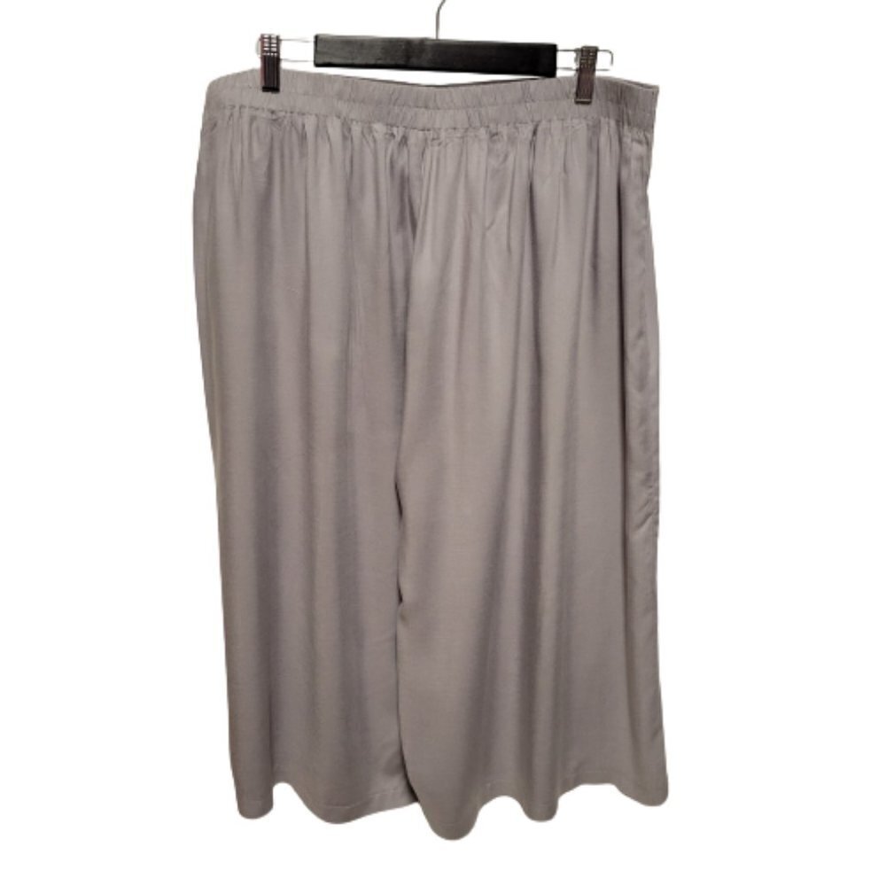 Womens Capris Culottes Summer Wide Leg Casual Comfy Pants Travel- Size S, XXL - Picture 7 of 11
